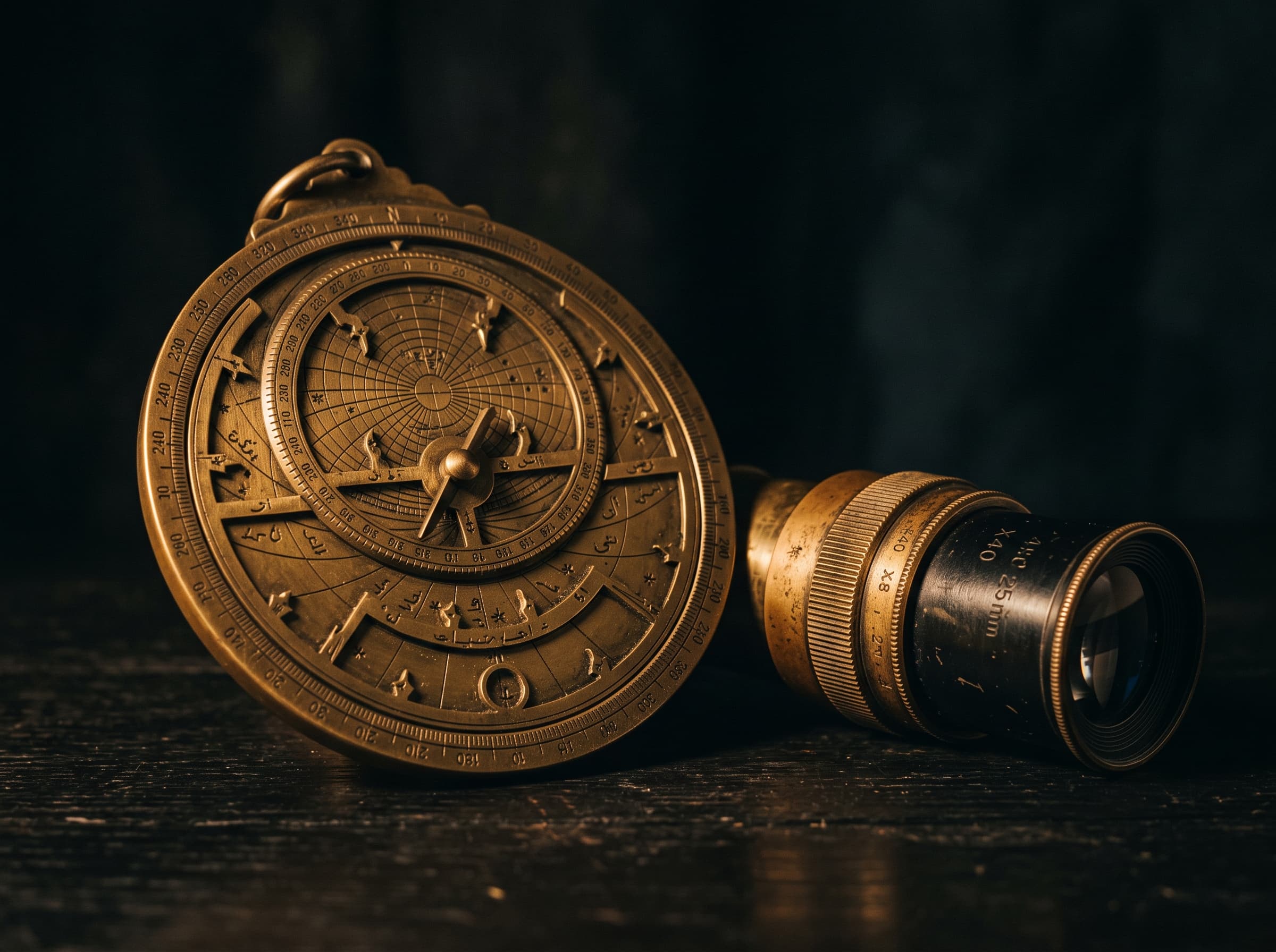 Brass instruments from the observatory collection